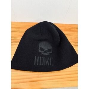 Harley Davidson Skull Cap Black Willie G. Motorcycles Beanie Hat